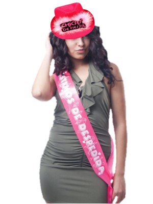 Set de gorro Chicas de Fiesta y banda Estamos - Pack Complementos Despedidas - Set para Despedidas