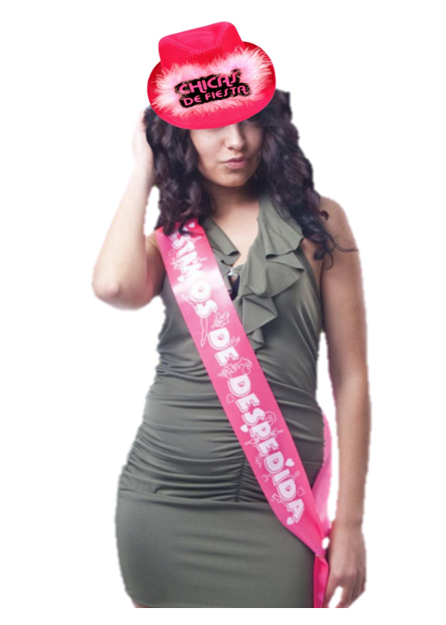 Set de gorro Chicas de Fiesta y banda Estamos - Pack Complementos Despedidas - Set para Despedidas