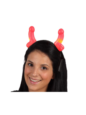 Comprar Diadema Penes Rojos con Luces - Diademas y Gorros para Despedidas