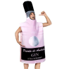 Disfraz de Botella de Ginebra Rosa - Disfraces Despedida Soltera