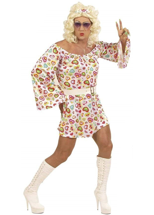 Disfraz de Drag Años 70 - Disfraces de Hippie para Hombre