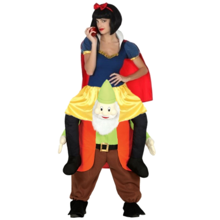 Disfraz de Princesa Nieves a hombros enanito para mujer - Originales y Divertidos