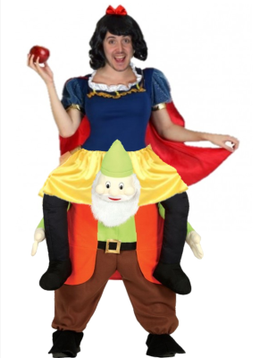 Disfraz de Princesa Nieves a hombros enanito para hombre - Disfraces Despedida Soltero