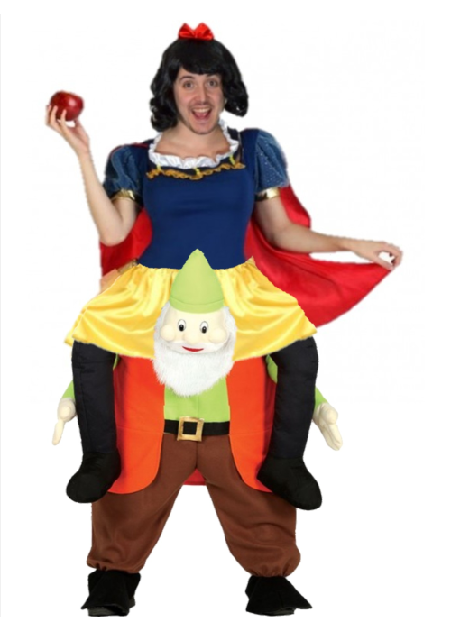 Costume Princess Snow shoulders enanito for man