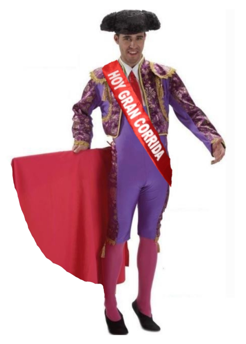 Disfraz de Torero Morado con Banda - Despedidas de soltero - Disfraces Despedida Soltero