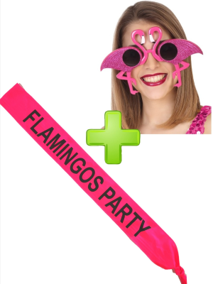 Set de Gafas de Flamenco con banda - Complementos Despedidas - Set para Despedidas