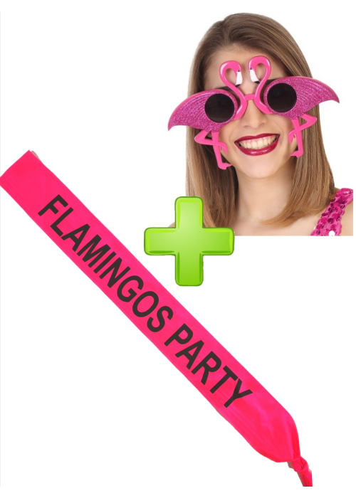 Set de Gafas de Flamenco con banda - Complementos Despedidas - Set para Despedidas