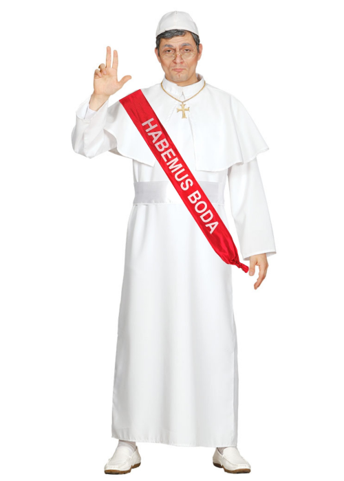 Vestit de Papa Blanc amb Orquestra - Comiats de solter / a