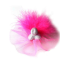 Broche Pene Tul Fucsia Gliter - Broches y silbatos para Despedidas
