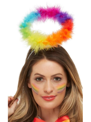 Diadema Aureola Angel Arcoiris - Sombreros