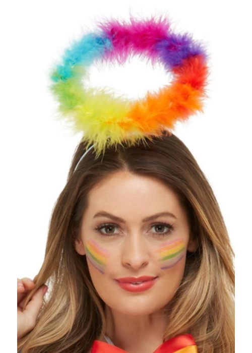 Diadema Aureola Angel Arcoiris - Sombreros