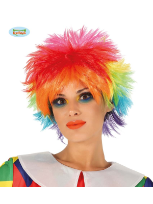 Peluca Payaso Multicolor - COMPLEMENTOS POR CATEGORIA