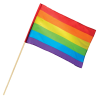 Bandera de Mano Arcoiris - Dia Del Orgullo Gay
