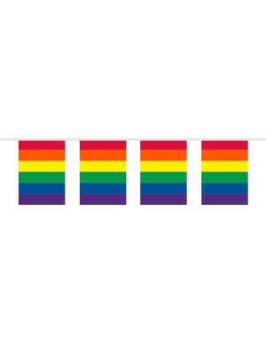 Banderines arcoiris tela 5m rectangulares - Dia Del Orgullo Gay