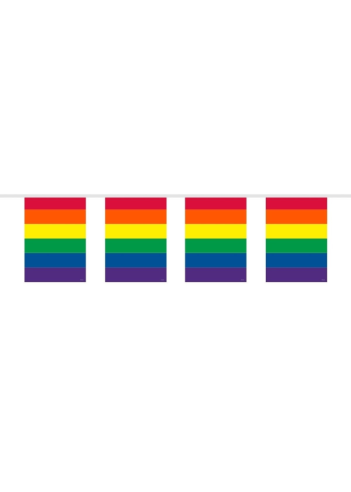 Banderines arcoiris tela 5m rectangulares - Dia Del Orgullo Gay