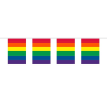 Banderines arcoiris tela 5m rectangulares - Dia Del Orgullo Gay