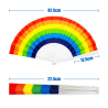 Abanico arcoiris - Accesorios