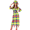 Disfraz de Arlequin Colores Mujer - Disfraces de Payasos para Mujer