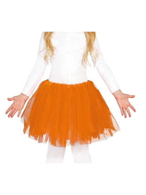 Tutu Naranja 30cm - Faldas y Pantalones