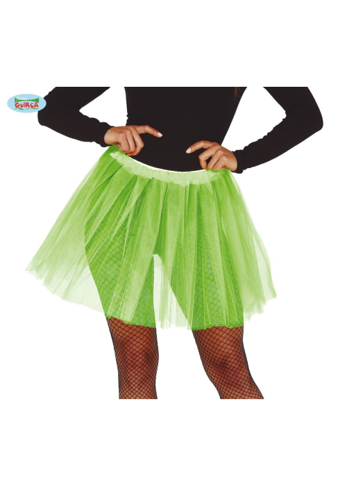 Tutu Purpurina Verde Claro 40cm - Faldas y Pantalones