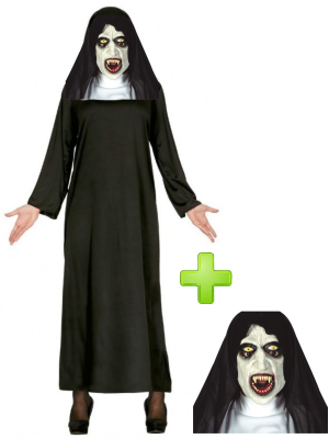 Disfraz de Monja Fantasma - Disfraces Halloween - Disfraces Halloween Baratos