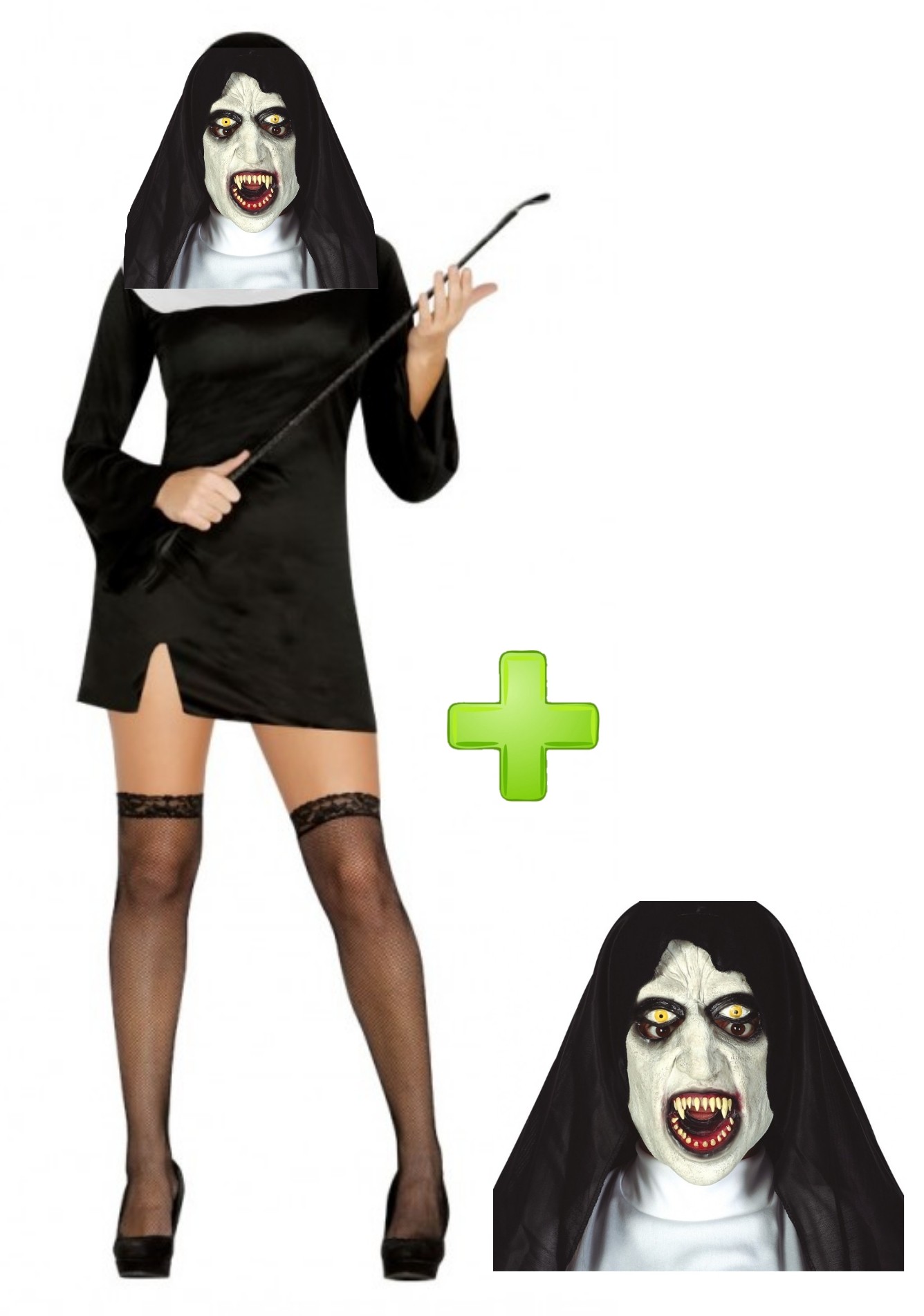 Comprar Disfraz de Monja Fantasma corto Disfraces Halloween