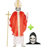 Disfraz de Papa Rojo calavera - Disfraces Halloween - Disfraces Halloween Hombre