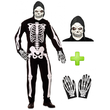 Disfraz De Esqueleto para Hombre - Disfraces Halloween Calaveras