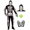 Disfraz de Esqueleto con mascara y guantes - Disfraces Halloween - Disfraces Halloween Hombre