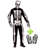 Disfraz de Esqueleto con guantes - Disfraces Halloween - Disfraces Halloween Hombre