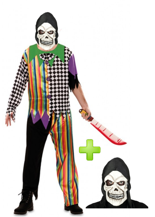 Mozorro Clown killer Skull - Halloween Jantziak