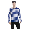 Camiseta de Rayas Azul y Blanca - Chaquetas y Camisetas