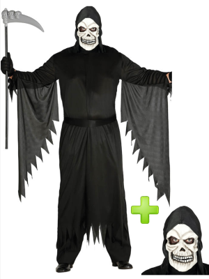 Disfraz de la muerte con mascara - Disfraces Halloween - Disfraces Halloween Hombre