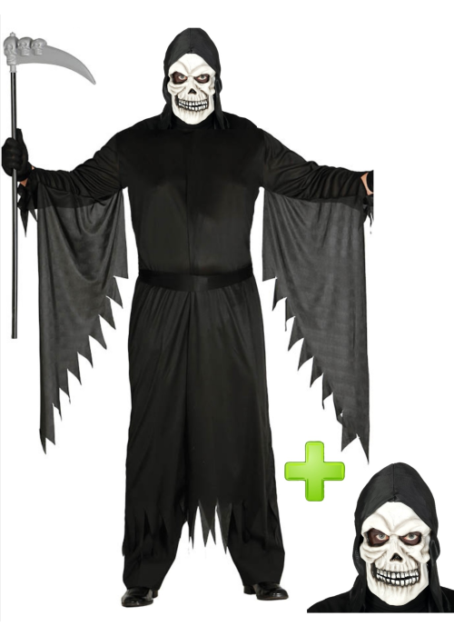 Disfraz de la muerte con mascara - Disfraces Halloween - Disfraces Halloween Hombre