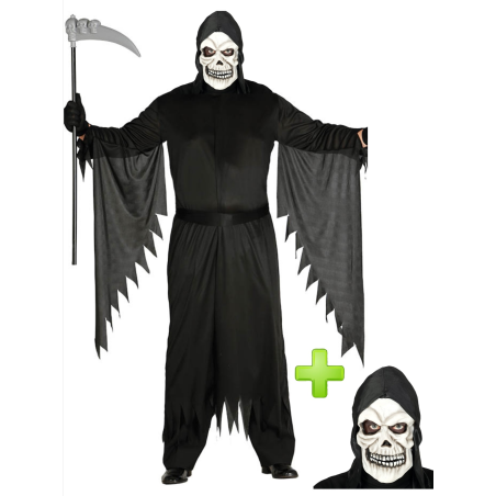 Disfraz de la muerte con mascara - Disfraces Halloween - Disfraces Halloween Hombre
