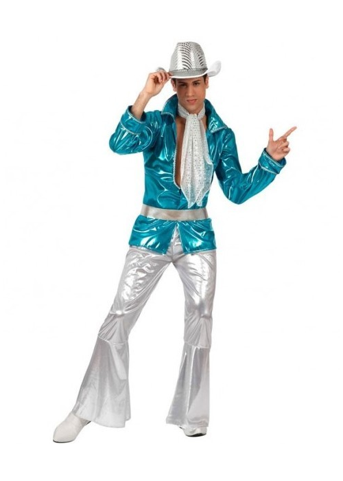 Disfraz de Disco Azul Hombre - Disfraces de Disco para Hombre