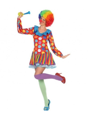 Comprar Disfraz de Payasina Topos - Disfraces de Circo para Mujer 