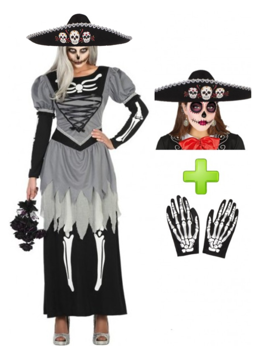 Comprar Disfraz de Catrina Novia Mariachi - Disfraces de Halloween - Disfraces Halloween Mujer Comprar Disfraz de Catrina Novia Mariachi - Disfraces de Halloween - Disfraces Halloween Mujer