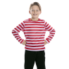 Camiseta de Rayas Roja y Blanca Infantil - Chaquetas y Camisetas