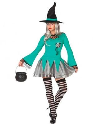 Disfraz de Bruja Verde - Disfraces Halloween Mujer