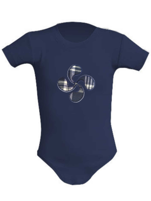 Body Bebe con Lauburu Azul - TRAJES REGIONALES