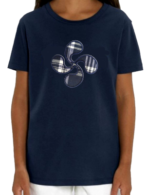 Camiseta Lauburu Azul niña - TRAJES REGIONALES