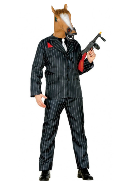 Disfraz de Mafioso Caballo - Packs Disfraces Halloween