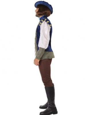 Disfraz de Conquistador Medieval Azul - Disfraces Medievales para Hombre
