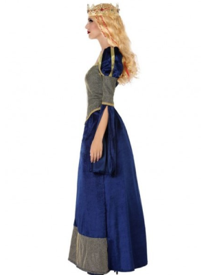 Comprar Disfraz de Reina Medieval Azul - Disfraces Medievales para Mujer
