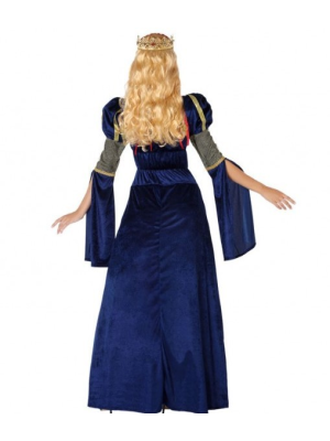 Disfraz de Reina Medieval Azul - Disfraces Medievales para Mujer