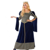 Disfraz de Reina Medieval Azul - Disfraces Medievales para Mujer