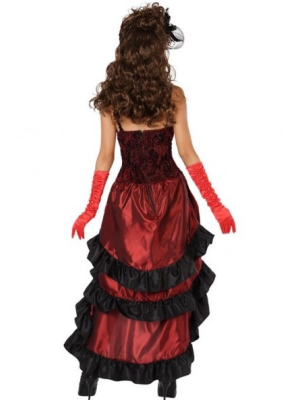 Disfraz de Can Can Burdeos - Disfraces de Cabaret para Mujer