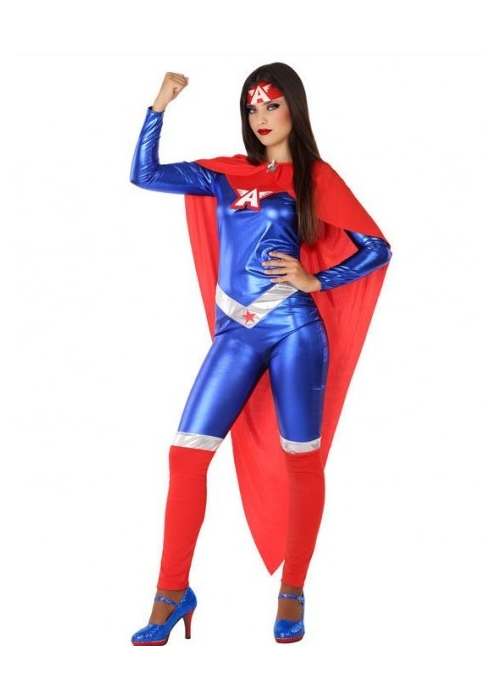 DISFRAZ SUPER HEROINA SUPERWOMAN ADULTA TALLA S