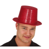 Top Hat Purpurina Gorria